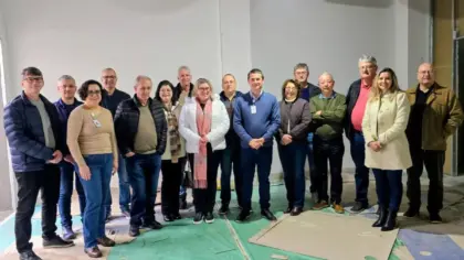 Sindilojas Nova Prata acompanha avanços na reconstrução do Hospital São João Batista - Studio TV