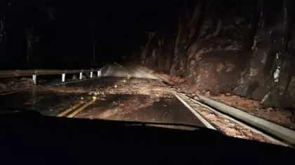 Fluxo é liberado após limpeza em área com risco de deslizamento entre Nova Prata e Protásio Alves - Studio TV