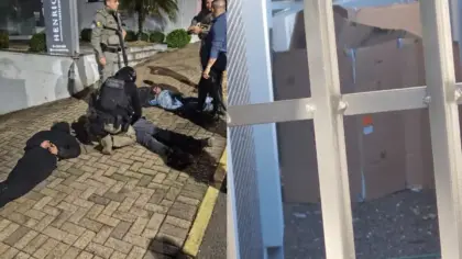 Suspeitos de ataque a banco são presos durante nova tentativa no Vale do Sinos - Studio TV