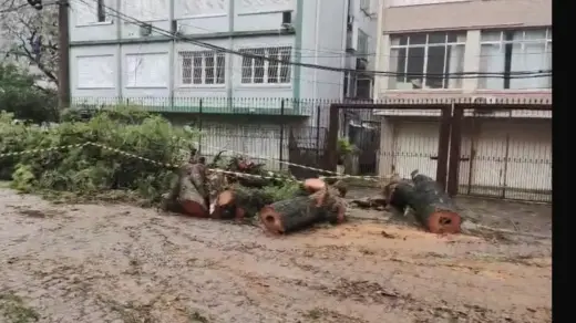 Temporais já atingem 30 municípios no RS; Mais de 50 pessoas estão fora de casa e duas ficaram feridas - Studio TV