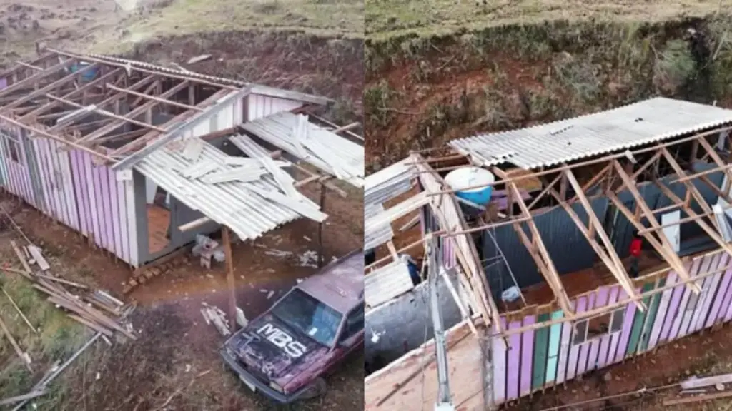 Tornado atinge o Oeste do Paraná e deixa rastro de destruição em propriedades rurais - Studio TV