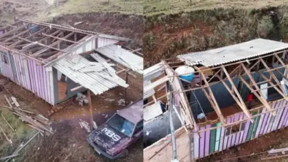 Tornado atinge o Oeste do Paraná e deixa rastro de destruição em propriedades rurais - Studio TV