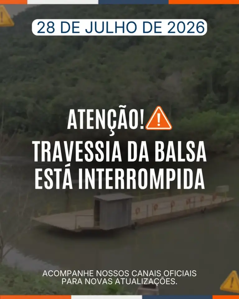 Travessia da balsa em Nova Roma do Sul é interrompida devido às condições do rio - Studio TV