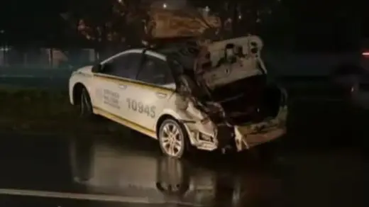 Viatura da Brigada Militar sofre acidente na RS-239 durante a noite em Novo Hamburgo - Studio TV