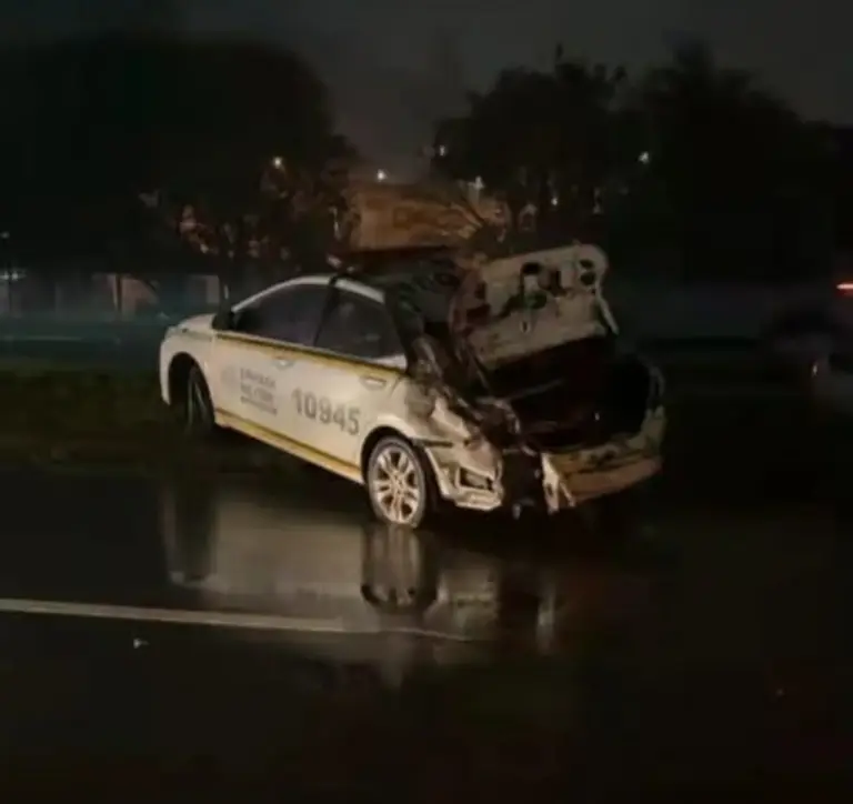 Viatura da Brigada Militar sofre acidente na RS-239 durante a noite em Novo Hamburgo - Studio TV