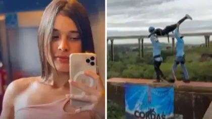 Vídeo do celular de jovem revela falha antes de salto fatal em rope jump - Studio TV