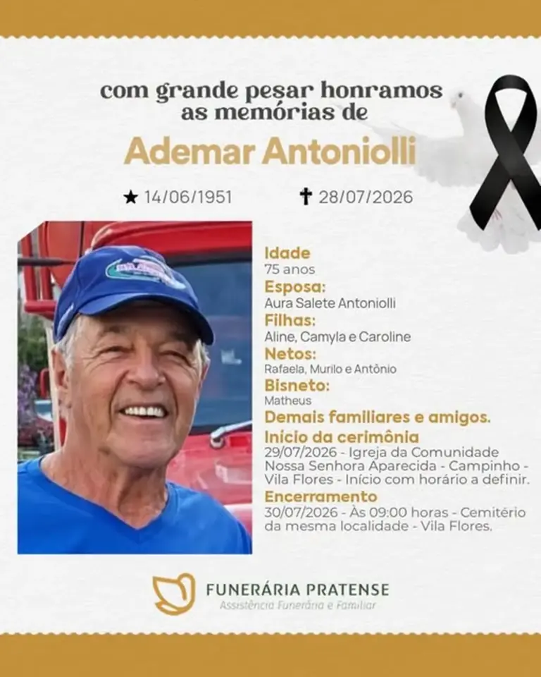 Vítima de acidente na BR-470 é velada em Vila Flores - Studio TV
