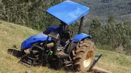 Acidente com trator termina em morte e deixa ferido grave em Itati - Studio TV