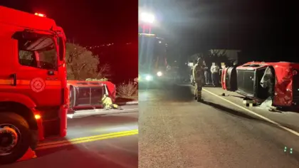 Adolescente de 17 anos morre após capotamento em Bento Gonçalves - Studio TV