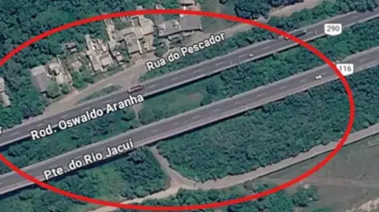 Alças de retorno sob ponte do Rio Jacuí são bloqueadas por alagamento; tráfego na BR-290 permanece liberado - Studio TV