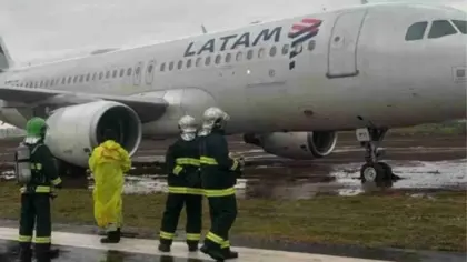Avião da Latam derrapa durante pouso e sai da pista em Cascavel - Studio TV