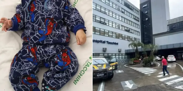 Bebê de família de Nova Prata recebe alta após sete dias na UTI Neonatal do Hospital Tacchini - Studio TV