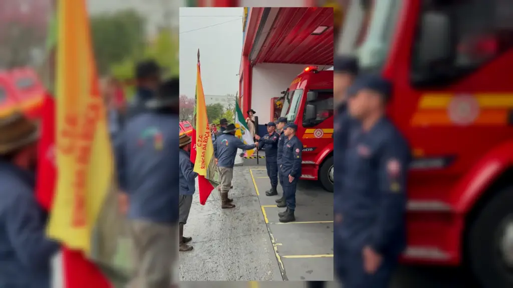 Bombeiros de Veranópolis recebem Chama Simbólica marcando o início das comemorações da Semana da Pátria - Studio TV