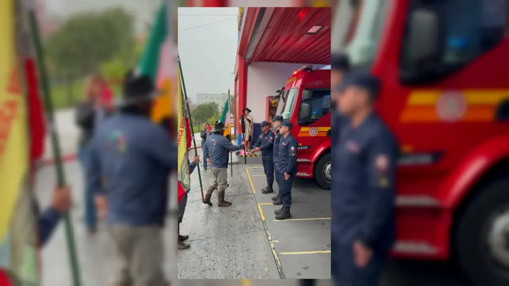 Bombeiros de Veranópolis recebem Chama Simbólica marcando o início das comemorações da Semana da Pátria - Studio TV
