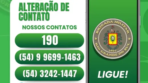 Brigada Militar altera número de telefone da 3ª Companhia Independente - Studio TV