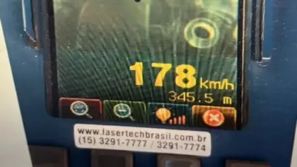 Brigada Militar flagra motocicleta a 178 km/h no Vale do Rio Pardo - Studio TV