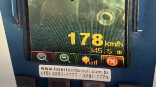 Brigada Militar flagra motocicleta a 178 km/h no Vale do Rio Pardo - Studio TV