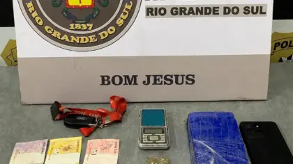 Brigada Militar prende dois homens por tráfico de drogas em Bom Jesus - Studio TV