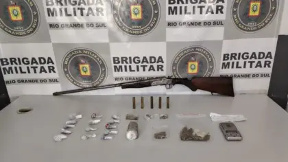 Brigada Militar prende homem com arma e drogas em Caxias do Sul - Studio TV