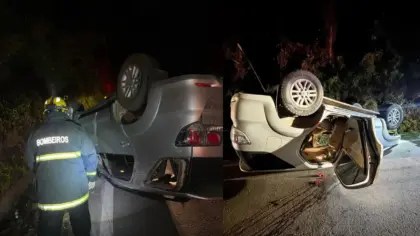 Capotamento na ERS-122 deixa uma pessoa ferida em Antônio Prado - Studio TV