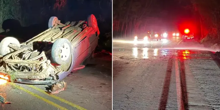 Capotamento na RS-129 deixa homem ferido em Serafina Corrêa - Studio TV