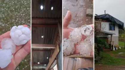 Ciclone intensifica temporais no Rio Grande do Sul e granizo atinge mais de 100 casas - Studio TV