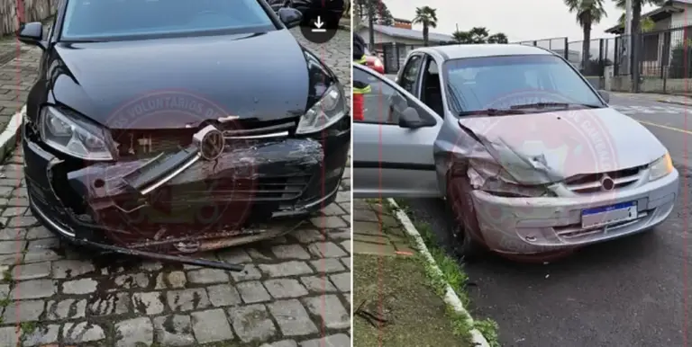 Colisão entre dois carros deixa uma pessoa ferida em Garibaldi - Studio TV