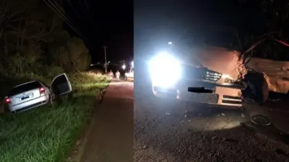 Colisão entre dois veículos deixa duas pessoas feridas na VRS-851, em Serafina Corrêa - Studio TV