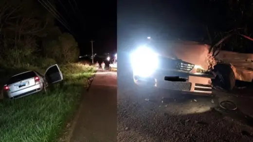 Colisão entre dois veículos deixa duas pessoas feridas na VRS-851, em Serafina Corrêa - Studio TV