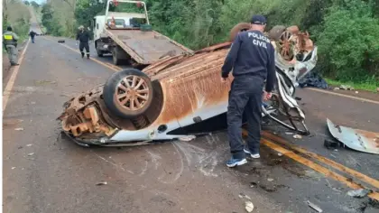 Colisão na ERS-514 entre Ijuí e Ajuricaba deixa um morto e seis feridos graves - Studio TV