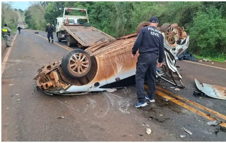 Colisão na ERS-514 entre Ijuí e Ajuricaba deixa um morto e seis feridos graves - Studio TV