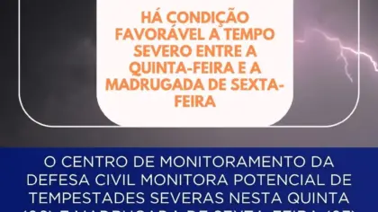 Defesa Civil alerta para tempestades severas com vento acima de 90 km/h e granizo no RS - Studio TV