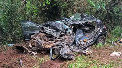 Dois militares morrem em colisão frontal na BR-158, em Panambi - Studio TV