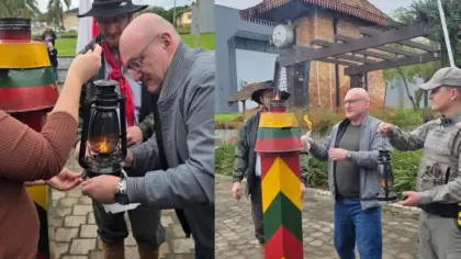 Fagundes Varela recebe Chama Crioula e inicia celebrações da Semana Farroupilha - Studio TV