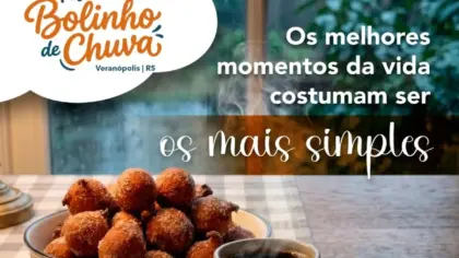 Festival do Bolinho de Chuva começa neste sábado em Veranópolis com gastronomia, música e atrações gratuitas - Studio TV