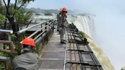 Garganta do Diabo terá passarela desmontada para enfrentar cheias do El Niño - Studio TV