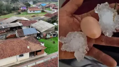 Granizo e vendaval provocam estragos e levam duas cidades de SC a decretar emergência - Studio TV