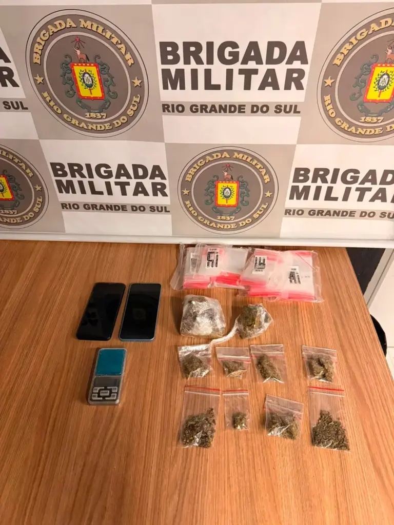 Homem é preso por tráfico de drogas no bairro Juventude, em Garibaldi - Studio TV