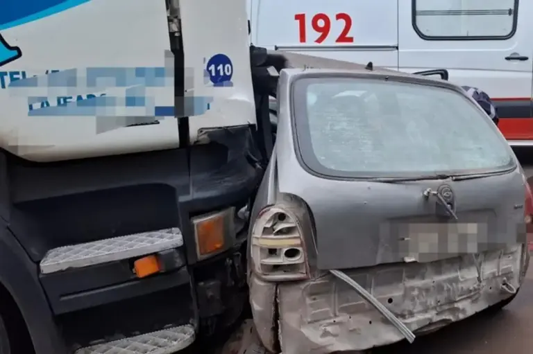 Homem morre em acidente entre carro e caminhão no Noroeste do Estado - Studio TV