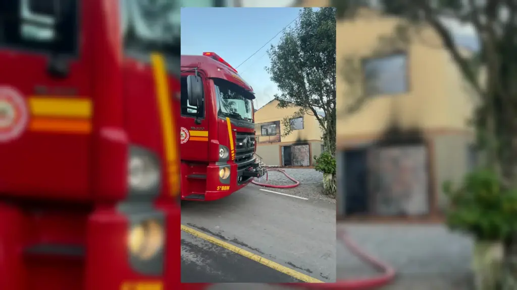 Incêndio destrói residência de 374 metros quadrados na Serra Gaúcha - Studio TV