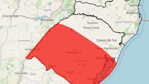 Inmet emite alerta vermelho para tempestades severas em parte do Rio Grande do Sul - Studio TV