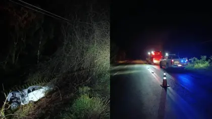 Jovem de 28 anos morre após carro sair da pista na ERS-223, entre Tio Hugo e Victor Graeff - Studio TV