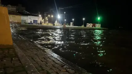 Lagoa dos Patos supera cota de inundação e Rio Grande monta abrigos preventivos - Studio TV