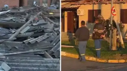 Moradores de Minas do Leão ainda contabilizam prejuízos de forte temporal - Studio TV