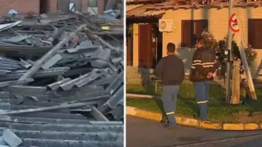 Moradores de Minas do Leão ainda contabilizam prejuízos de forte temporal - Studio TV