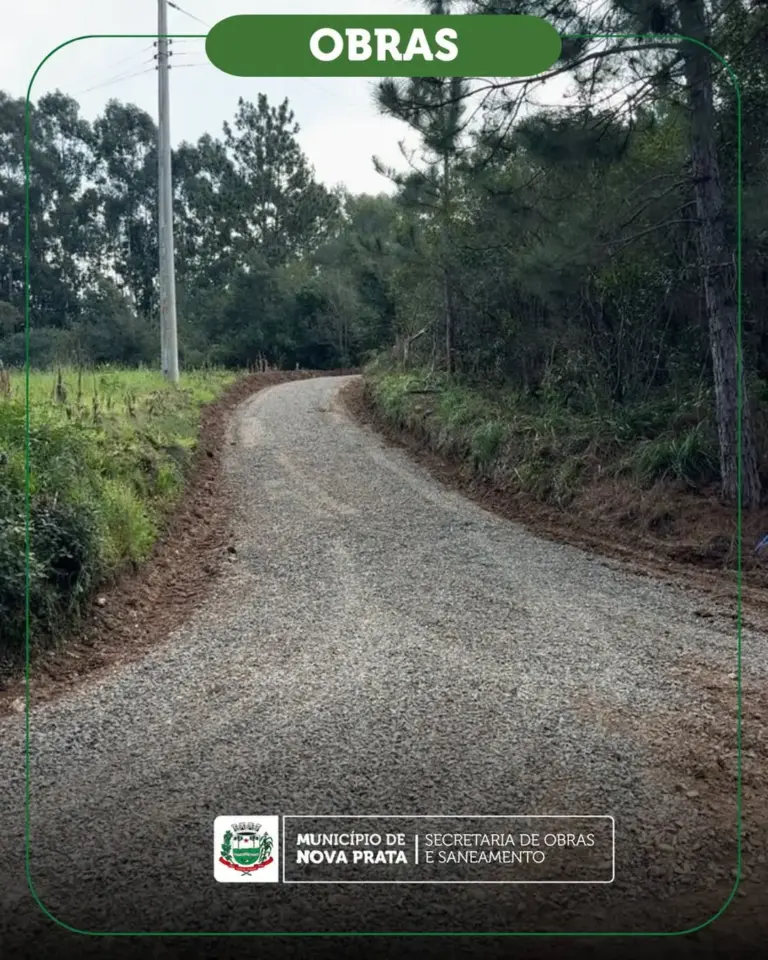 Nova Prata realiza melhorias em estrada da Comunidade Fazenda da Pratinha - Studio TV