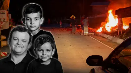 Pai e dois filhos de 8 e 12 anos morrem em grave acidente em Santa Catarina - Studio TV