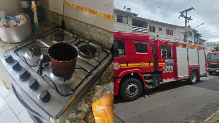 Panela esquecida no fogão provoca princípio de incêndio em apartamento de Bento Gonçalves - Studio TV