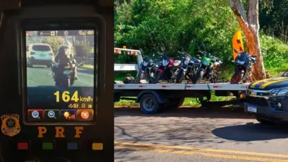 PRF aplica quase 600 multas em fiscalização de motocicletas entre Novo Hamburgo e Picada Café - Studio TV
