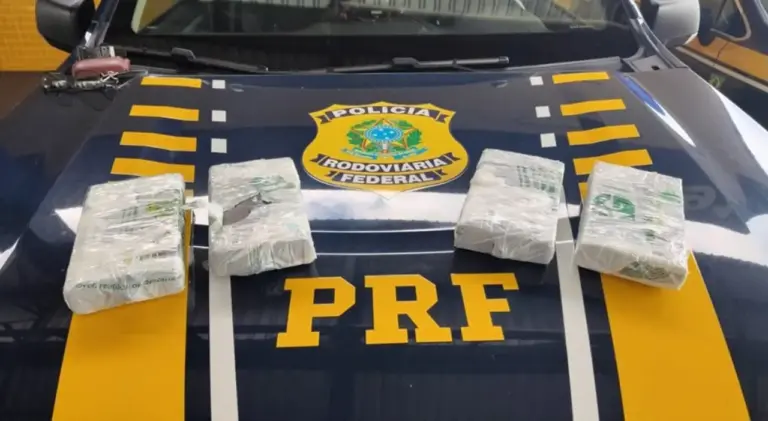 PRF prende passageira com 4,3 quilos de cocaína na BR-101, em Torres - Studio TV